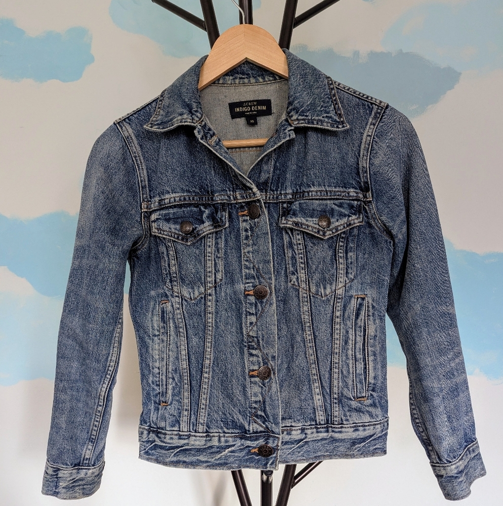 Women's J. Crew Indigo Jean Jacket - Size XS